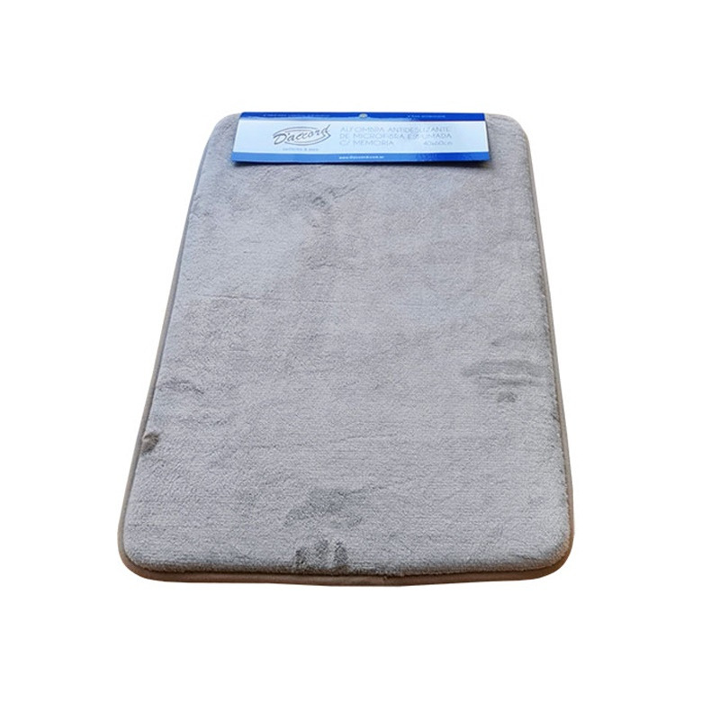 Alfombra Terciopelo con memoria 40x60cm - Gris - D'Accord
