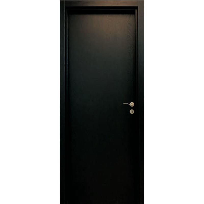 Puerta placa Elite Ebano - Simple contacto - Marco madera (Izquierda) 60x14x204