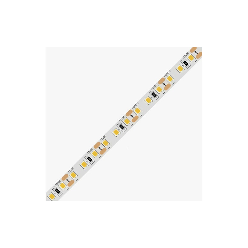 Cinta led ext 3835 12v blanca calido 120 led x mt 9,6w