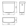 Ferrum Bari deposito apoyo blanco descarga dual DKW6F
