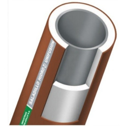 Caño hidro 3 aluminio para agua fría, caliente y calefacción 2" x 6 mts
