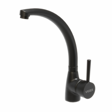 Vasser grifería Antila monocomando cocina mesada pico alto black