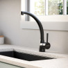 Vasser grifería Antila monocomando cocina mesada pico alto black