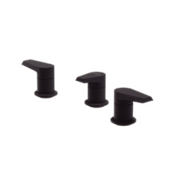 Grifería Vasser zafiro Bimando Bidet negro