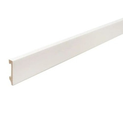 Zócalo epsilon plain blanco mate 70mm x 15mm x 2.44 m 2310E