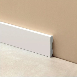 Zócalo epsilon plain blanco mate 70mm x 15mm x 2.44 m 2310E
