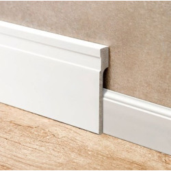 Zócalo epsilon reforma line blanco mate 120mm x 20mm x 2.44m 2351E
