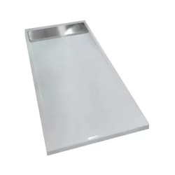 Receptáculo Slim Duo apoyo ducha acrílico - Inter - 120x70x8cm