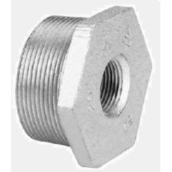 Buje reducción hierro galvanizado 2" x 1 1/4"