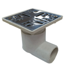Sopapa 32mm PVC a codo - receptáculo 9x9