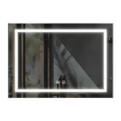 Espejo Campi LED Punta cuadrada 60x80cm