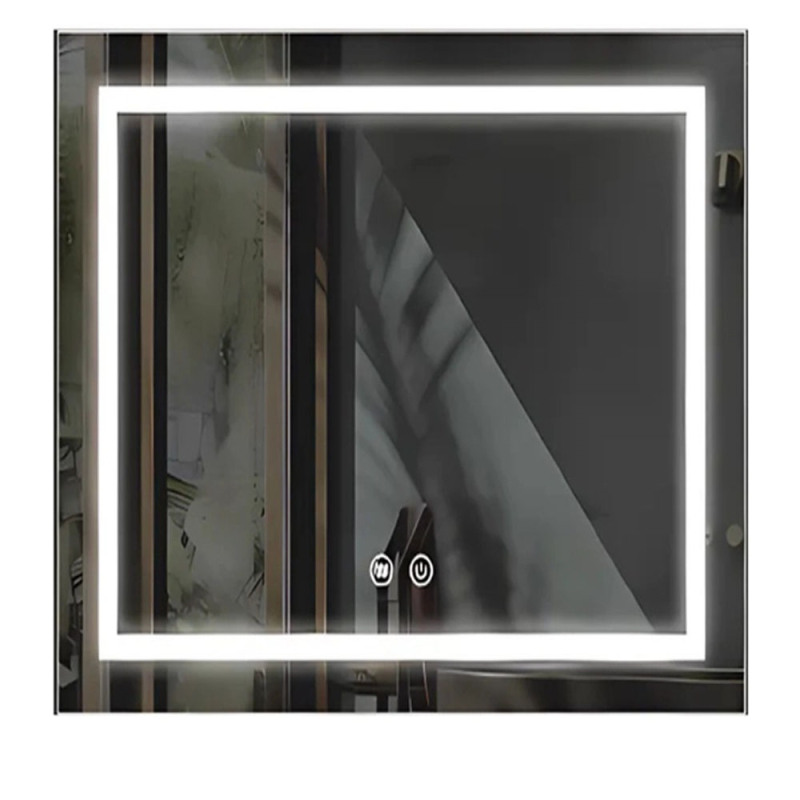 Espejo Campi LED Punta cuadrada 80x80cm