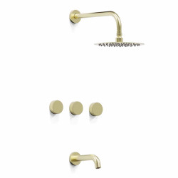 Grifería ducha con transferencia Texture Gold - Hidromet