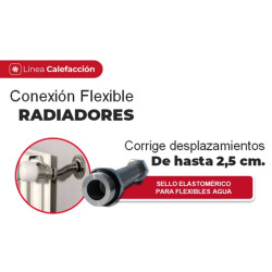 Flexible extesión para radiador 8 cm 1/2''