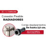 Flexible extesión para radiador 8 cm 1/2''