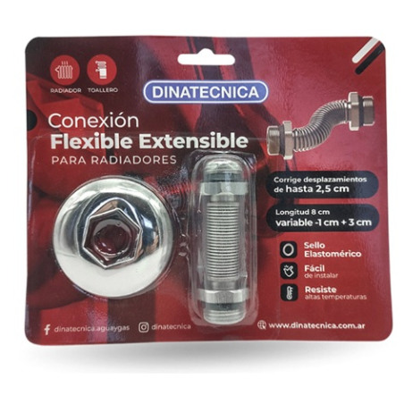 Flexible extesión para radiador 8 cm 1/2''