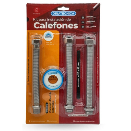 Flexible kit instalación calefon