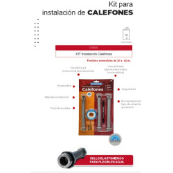 Flexible kit instalación calefon