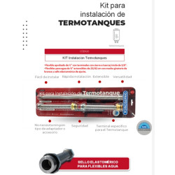 Flexible kit instalación termotanques