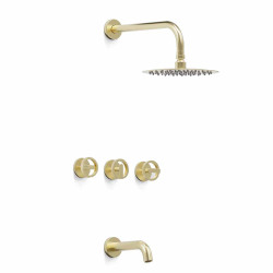 Grifería ducha con transferencia Ring Gold - Hidromet