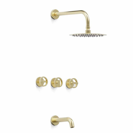 Grifería ducha con transferencia Ring Gold - Hidromet