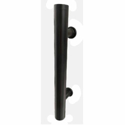Barral de acero negro simple 60cm largo (50cm en el centro)