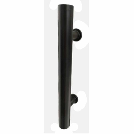 Barral de acero negro simple 60cm largo (50cm en el centro)