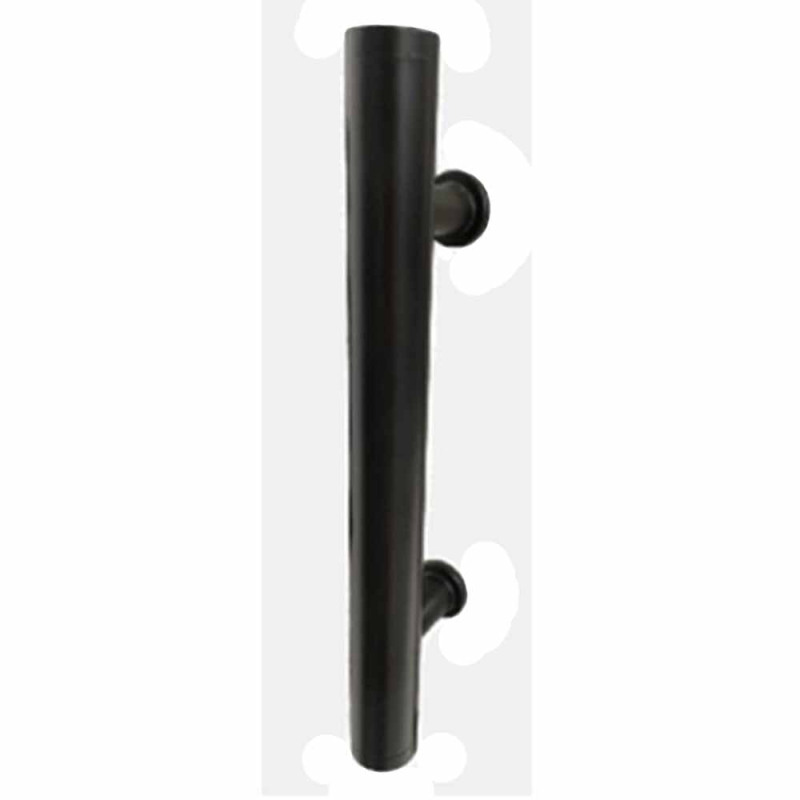 Barral de acero negro simple 30cm largo (20cm en el centro)
