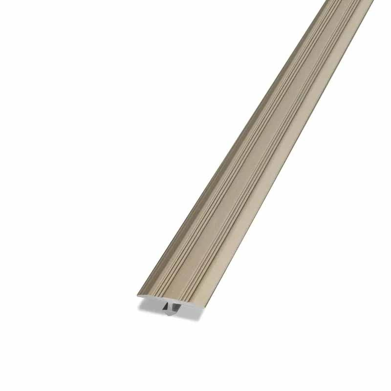 Perfil T de aluminio - Atrim - Niquel mate 14x3mm 2m - 2251