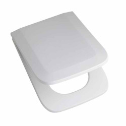 Asiento inodoro Trento blanco UR caida suave herraje metálico Ferrum Texus
