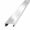 Guardacanto aluminio listello cromo brillante 20mm x 2,45m - 1481