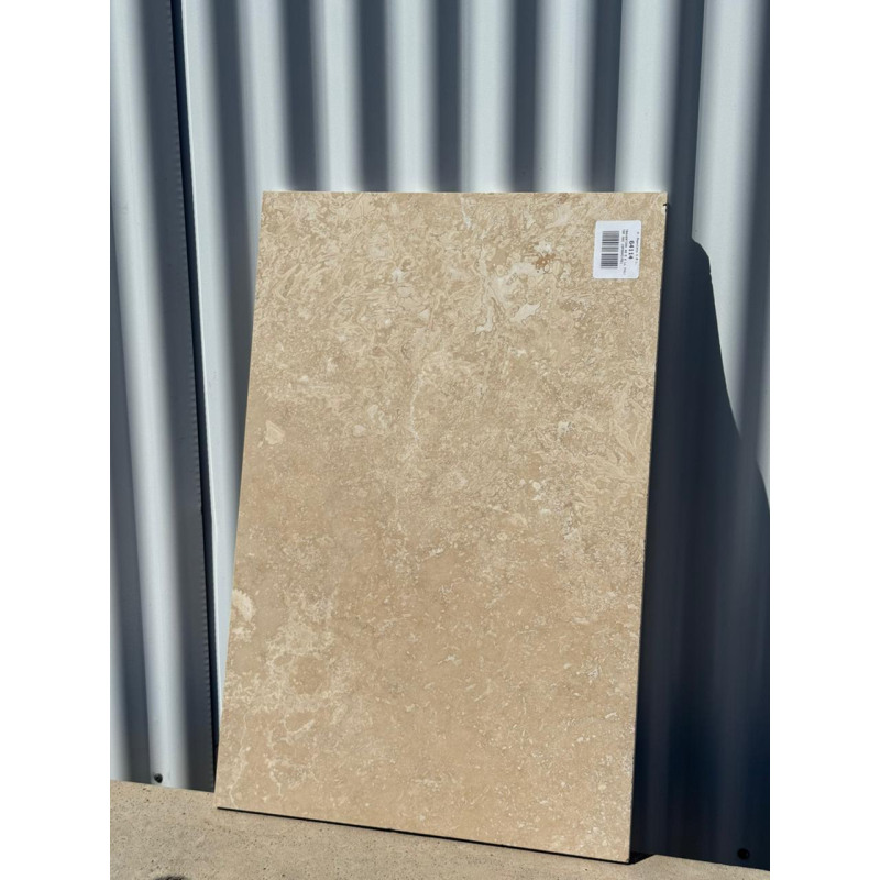 Travertino 40,5 x largo libre - Pulido y taponado turco - x Kg (Aprox: 26Kg/1m2)