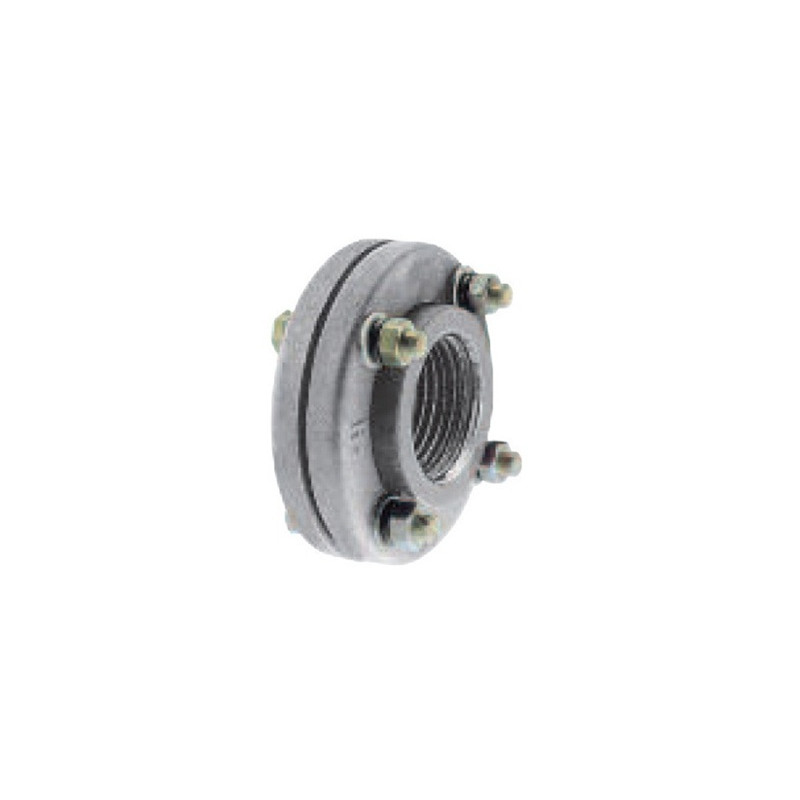 Unión doble con brida met.- fusión 4" rosca met. (H) hidro 3