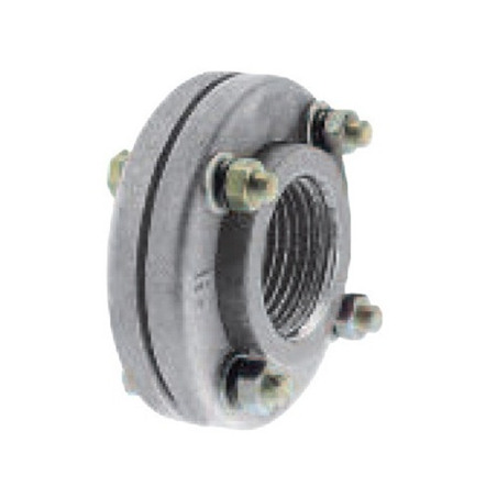 Unión doble con brida met.- fusión 5" rosca met. (H) hidro 3