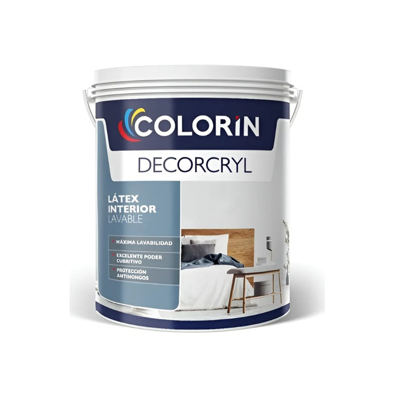 Colorin - latex interior lavable blanco decorcryl 10 litros