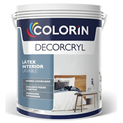 Colorin - latex interior lavable blanco decorcryl 4 litros