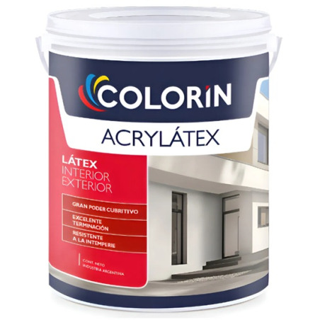 Colorin - latex interior/exterior acrylátex blanco 4 litros