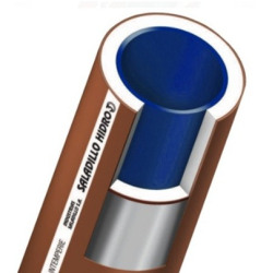 Caño hidro 3 azul para agua fría 5" x 6 mts