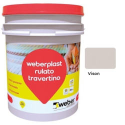 Weber Plast rulato travertino mediano 30Kg - Vison