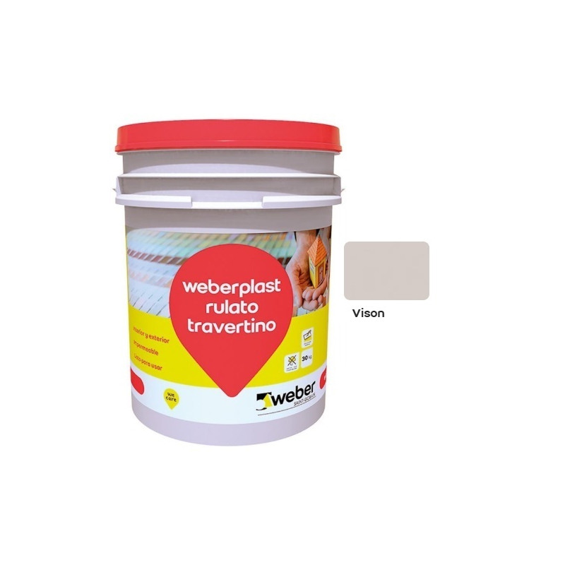 Weber Plast rulato travertino mediano 30Kg - Vison