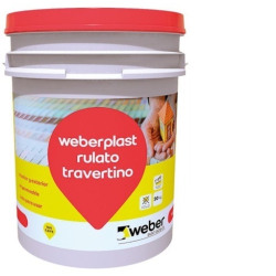 Weber Plast rulato travertino mediano 30Kg - Blanco