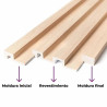 Wall panels Atrim - Moldura inicio 2.75m - Nogal