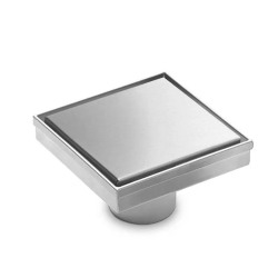 Desague cuadrado tapa de acero inoxidable 15x15cm Rio - Atrim