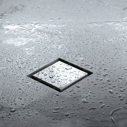 Desague cuadrado tapa de acero inoxidable 15x15cm Rio - Atrim