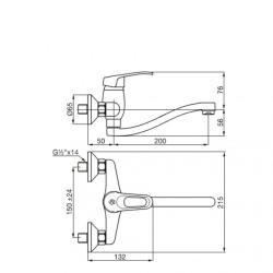 FV GRIF. ARIZONA COCINA PARED EMB BAJ403/B1P