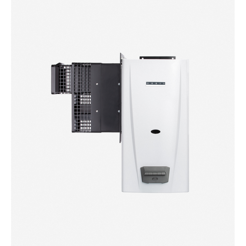 Orbis - calefón automático botón - 14lts tiraje balanceado hacia la izquierda -  gas natural 315INO