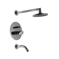 Grifería FV Cilindra monocomando bañera con transferencia cromado 106/M5-CR