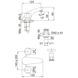 FV GRIF. ARIZONA LAVATORIO 207/B1P