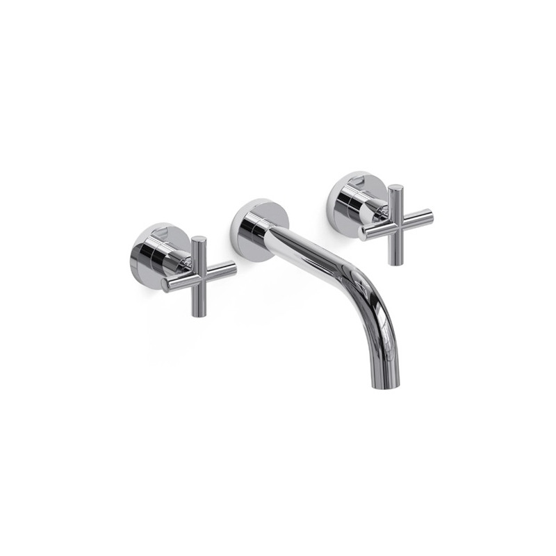 Grifería lavatorio bicomando Sun Cruz Cromo Pared - Hidromet