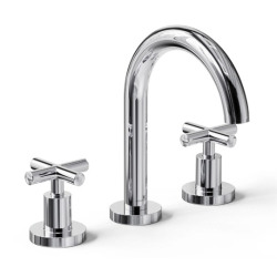 Grifería lavatorio bicomando Sun Cruz Cromo Apoyo - Hidromet